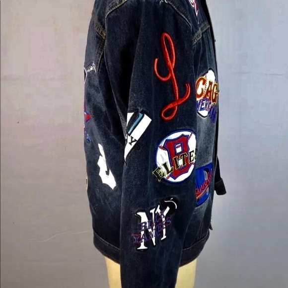 HEADGEAR DENIM SPORTS PATCHES JEAN JACKET - Picture 4 of 4